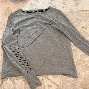 Nike Heather Gray Long Sleeve Shirt
